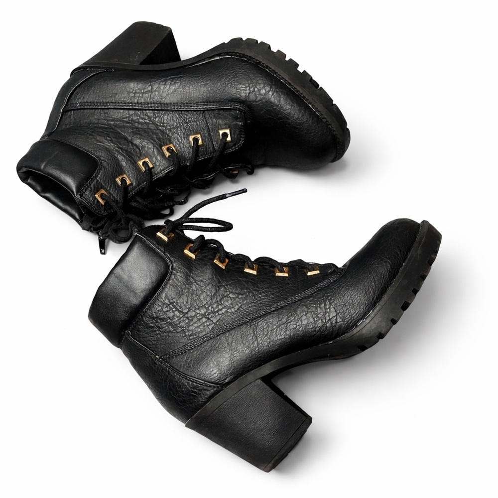Zigi Soho Black Combat Boots